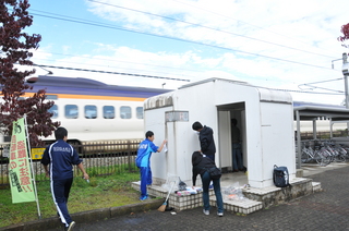 トイレの中も外にきれいに